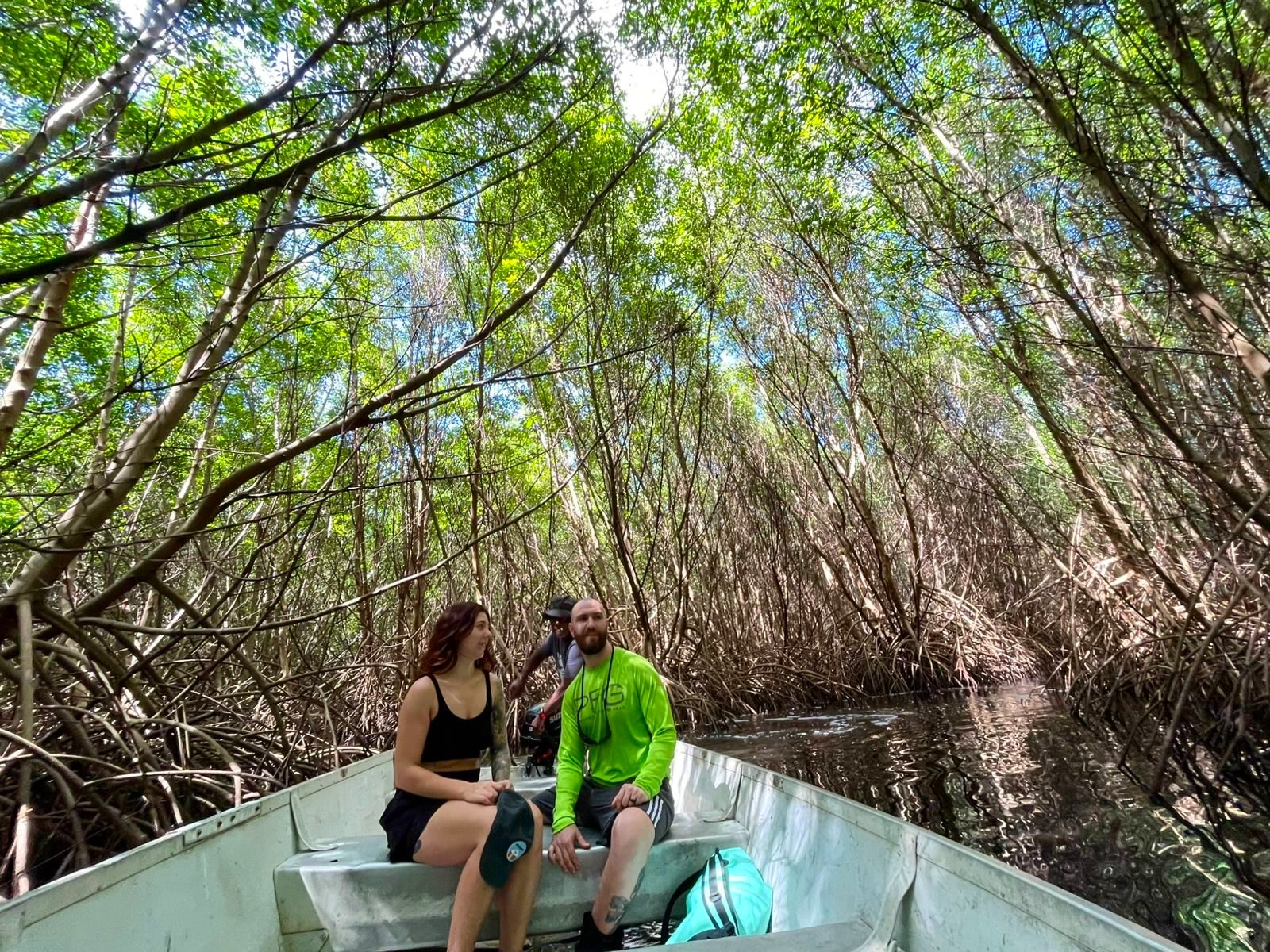 A day on the water by boat to a secluded bay