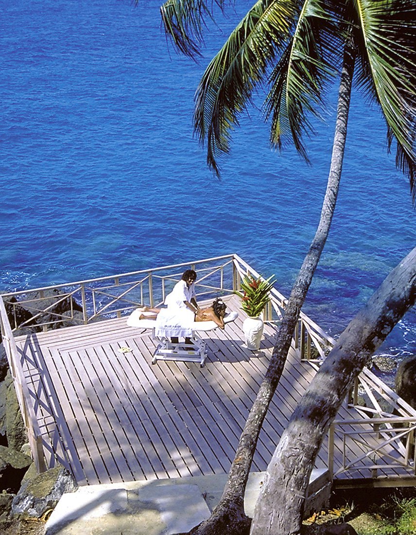A seaside spa and massage setting